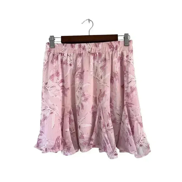 Gianni Bini Pink Floral Coquette Fairy Mini Skirt Size Medium NWT - Picture 1 of 5